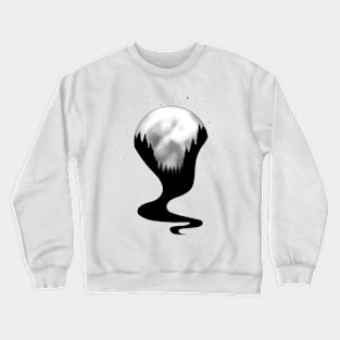 Funky Forest Moon Crewneck Sweatshirt